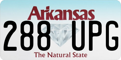AR license plate 288UPG