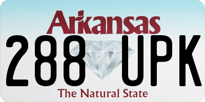 AR license plate 288UPK