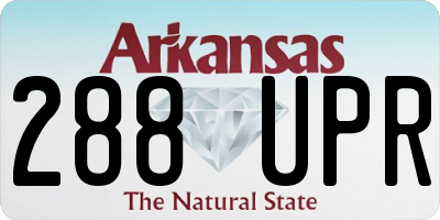 AR license plate 288UPR