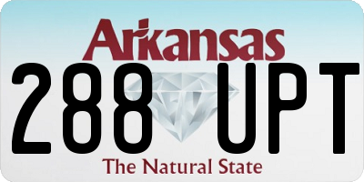 AR license plate 288UPT