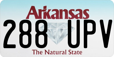 AR license plate 288UPV