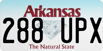 AR license plate 288UPX