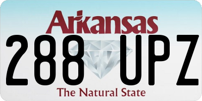 AR license plate 288UPZ