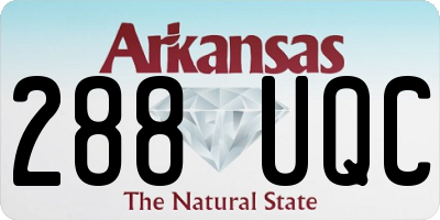 AR license plate 288UQC