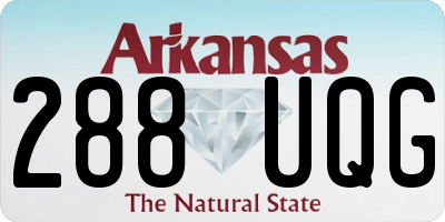 AR license plate 288UQG