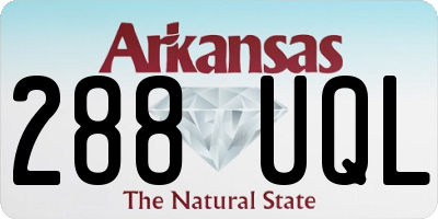 AR license plate 288UQL