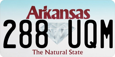 AR license plate 288UQM
