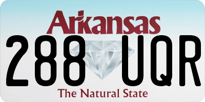 AR license plate 288UQR