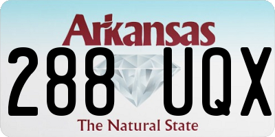 AR license plate 288UQX