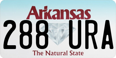 AR license plate 288URA