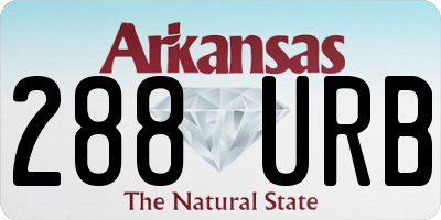 AR license plate 288URB