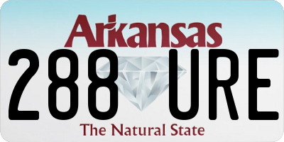 AR license plate 288URE