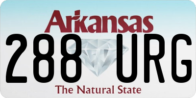 AR license plate 288URG
