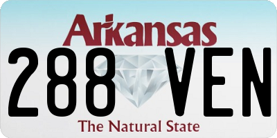AR license plate 288VEN