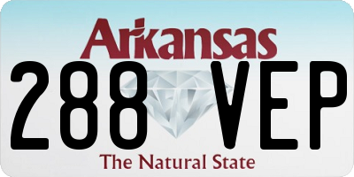 AR license plate 288VEP