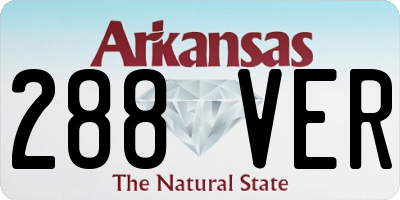 AR license plate 288VER