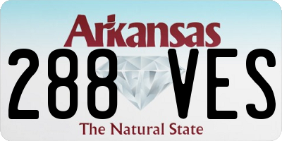 AR license plate 288VES