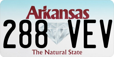 AR license plate 288VEV