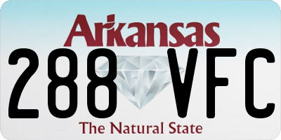 AR license plate 288VFC
