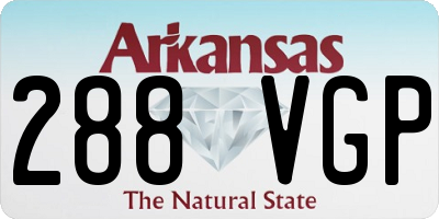AR license plate 288VGP
