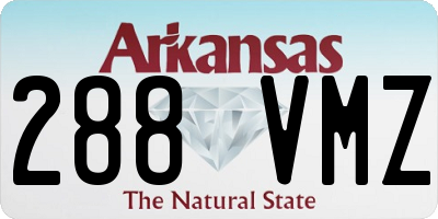 AR license plate 288VMZ