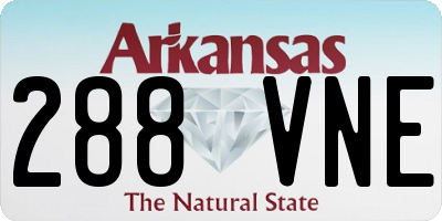 AR license plate 288VNE