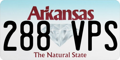 AR license plate 288VPS