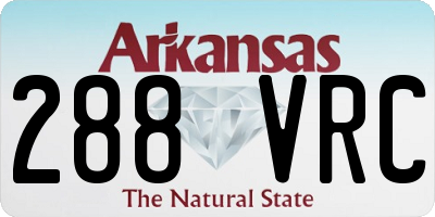 AR license plate 288VRC