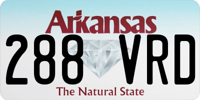 AR license plate 288VRD