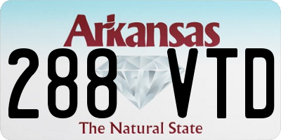 AR license plate 288VTD