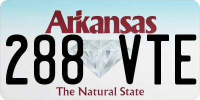 AR license plate 288VTE