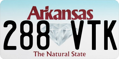 AR license plate 288VTK