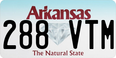 AR license plate 288VTM