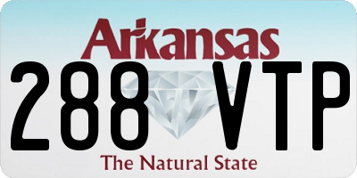 AR license plate 288VTP