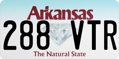 AR license plate 288VTR