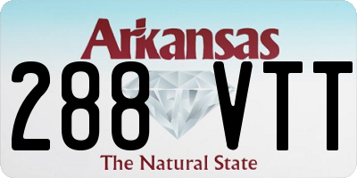 AR license plate 288VTT