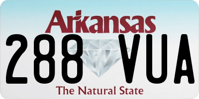 AR license plate 288VUA