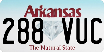 AR license plate 288VUC