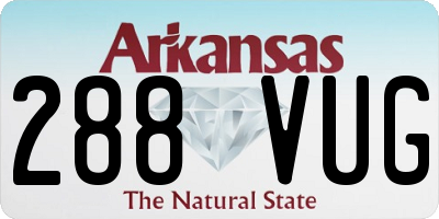 AR license plate 288VUG