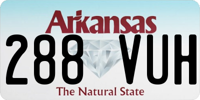 AR license plate 288VUH