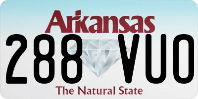 AR license plate 288VUO