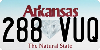AR license plate 288VUQ