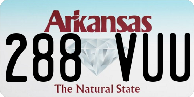 AR license plate 288VUU