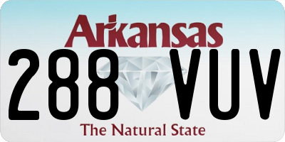AR license plate 288VUV