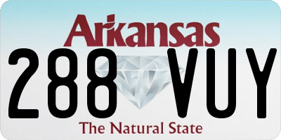 AR license plate 288VUY