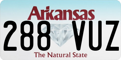 AR license plate 288VUZ