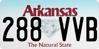 AR license plate 288VVB