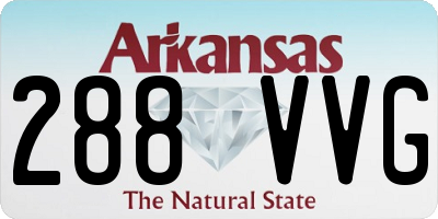AR license plate 288VVG