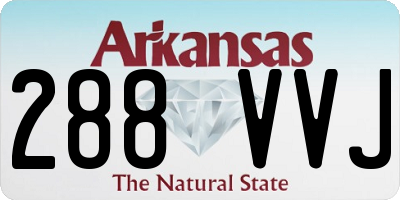 AR license plate 288VVJ