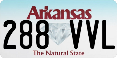 AR license plate 288VVL